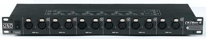 SPLITTER DMX/RDM BOOSTER 6 CANAUX OXO BBOX6