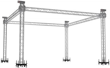 STRUCTURE CARRÉ  10m x 6m x (h)5m